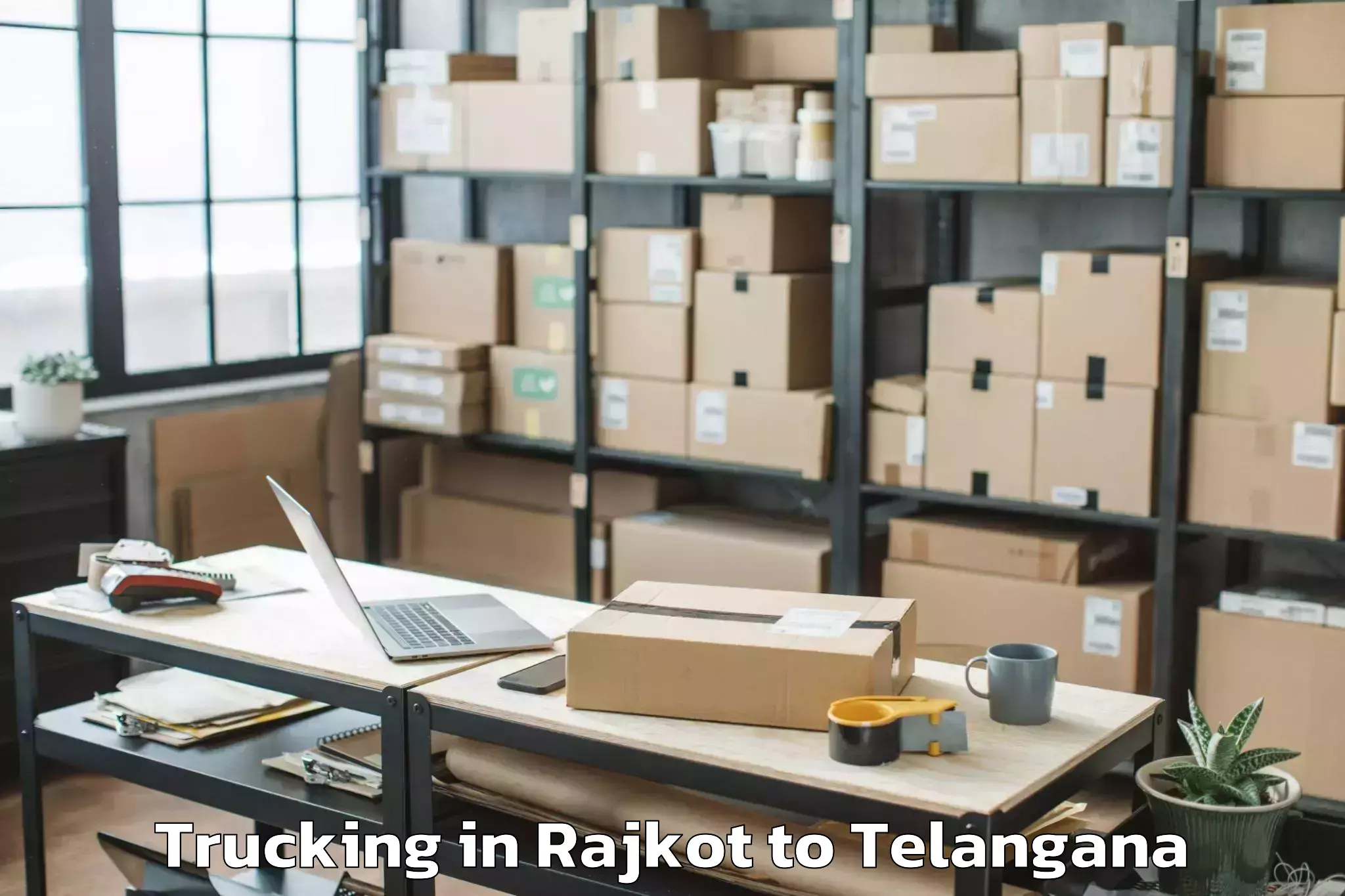 Easy Rajkot to Devarkonda Trucking Booking